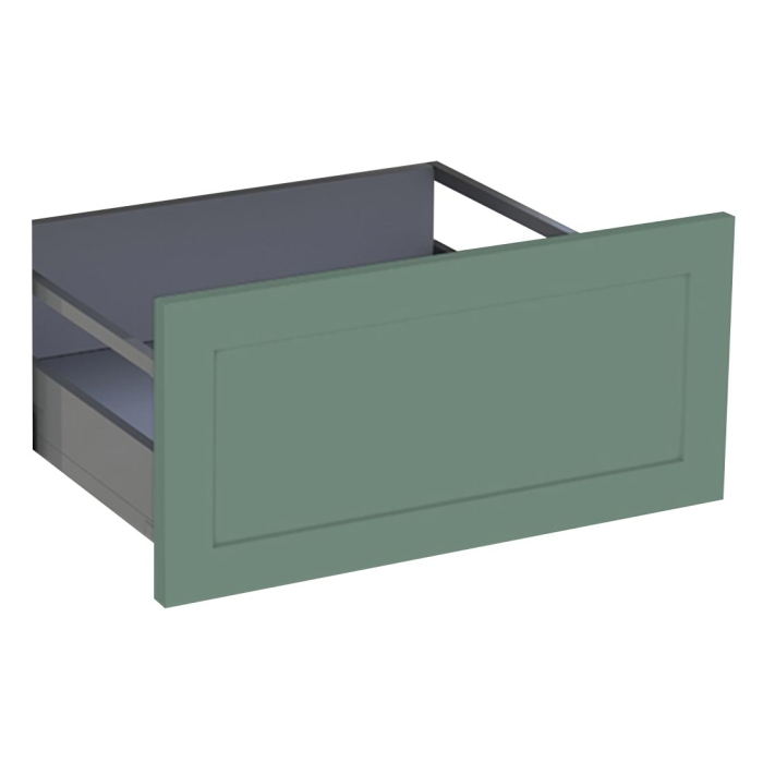 Kit façade meuble cuisine Vert Sauge Cadre 1 casserolier H. 28,5 cm L. 59,7 cm
