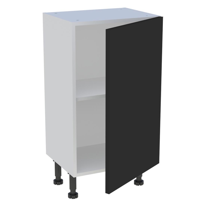 Meuble bas cuisine 1 porte H. 87 cm x L. 45 cm x P. 36,9 cm - Noir mat