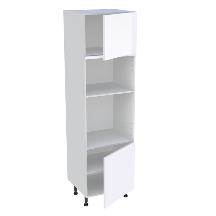 Colonne cuisine 2 portes H. 216,6 cm x L. 60 cm - CFMO2P - Blanc brillant