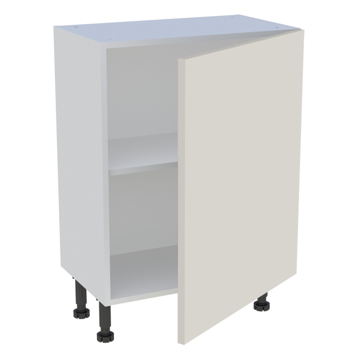 Meuble bas cuisine 1 porte H. 87 cm x L. 60 cm x P. 36,9 cm - Lin mat