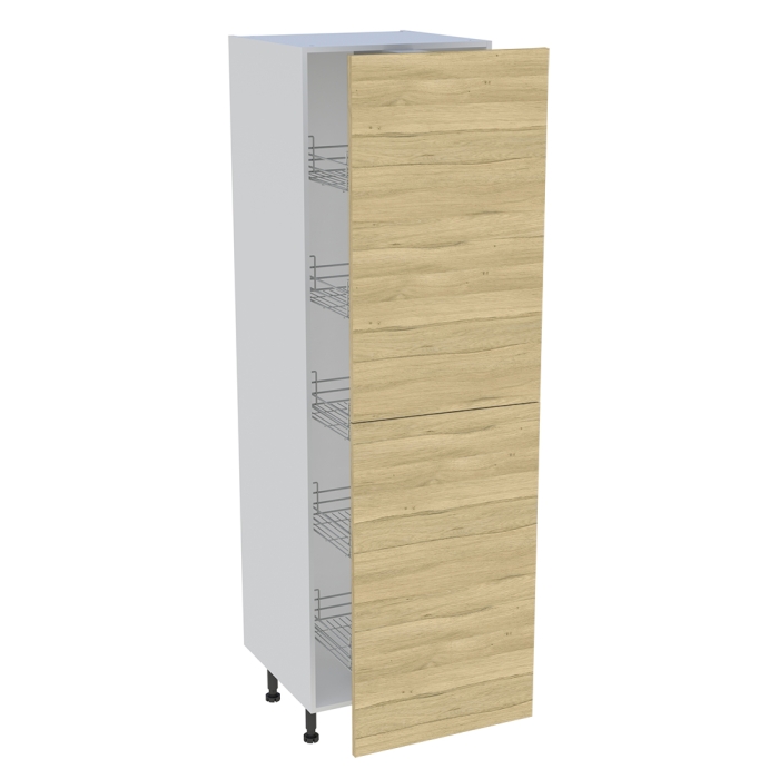 Colonne cuisine 2 portes H. 216,6 cm x L. 60 cm - C2P601EX - Chêne clair