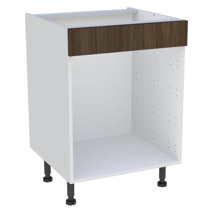 Meuble bas cuisine  H. 87 cm x L. 60 cm - Noyer foncé