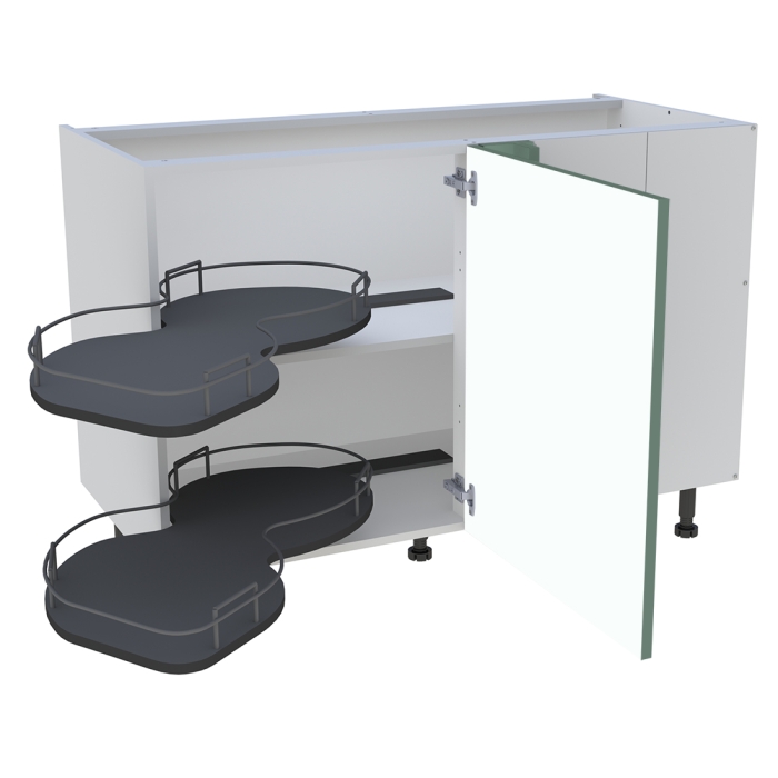 Meuble bas cuisine 1 porte H. 87 cm x L. 120 cm - BSA120D - Vert sauge cadre