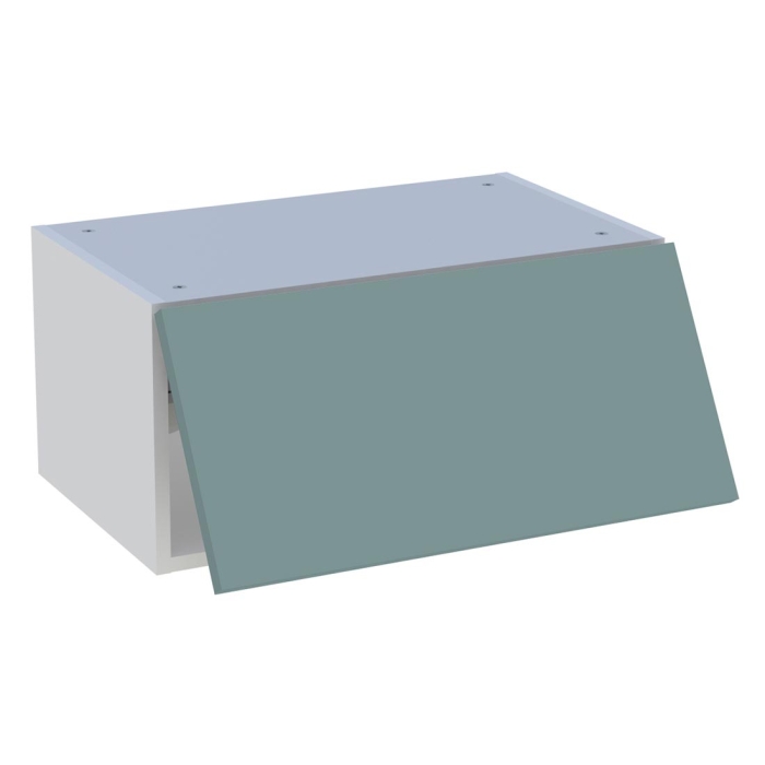 Meuble haut cuisine 1 porte relevante H. 28,8 cm x L. 60 cm - Vert opale mat