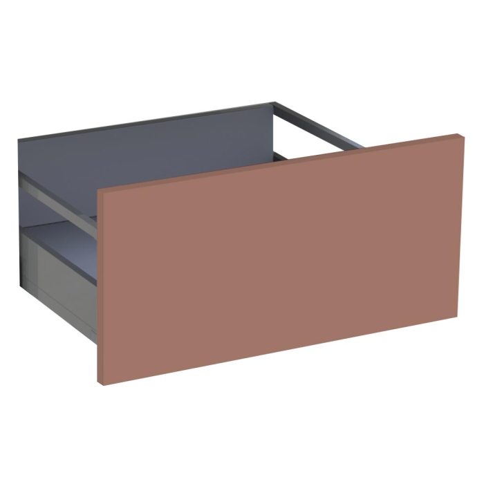 Kit façade meuble cuisine Terracotta Mat 1 casserolier H. 28,5 cm L. 59,7 cm