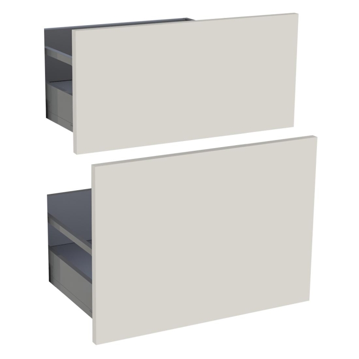 Kit façade meuble cuisine Lin Mat 2 casseroliers H. 71,7 cm L. 59,7 cm