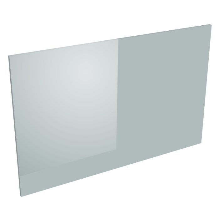 Coté de remplacement ilot pour meubles bas dos à dos GRIS CENDRE BRILLANT - H. 72 cm