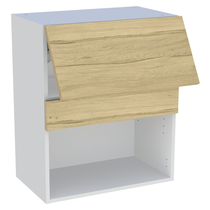 Meuble haut cuisine 1 porte relevante H. 72 cm x L. 60 cm - Chêne clair