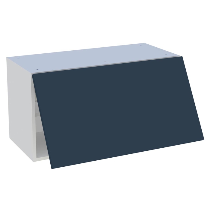 Meuble haut cuisine 1 porte relevante H. 43,2 cm x L. 80 cm - Bleu nuit mat