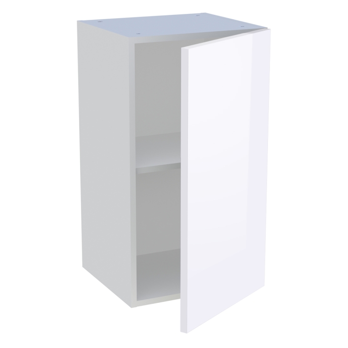 Meuble haut cuisine 1 porte H. 72 cm x L. 40 cm - Blanc brillant