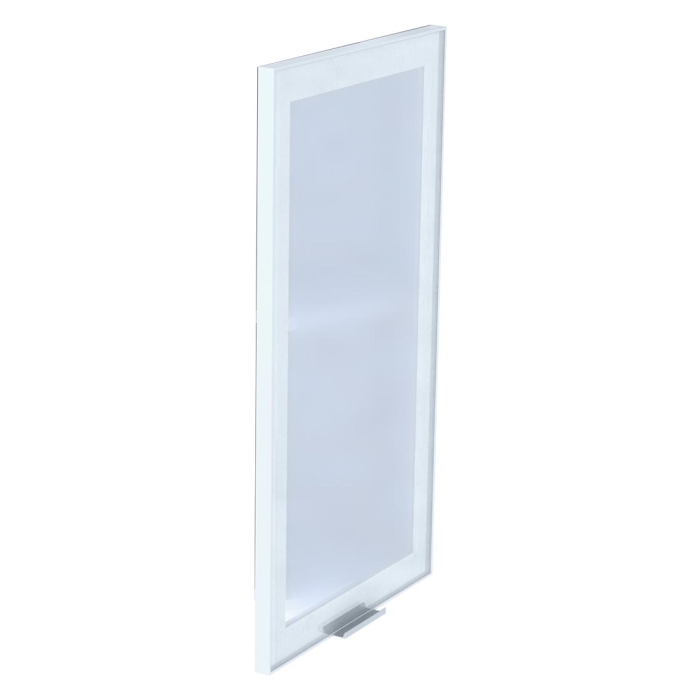 Kit façade meuble cuisine Porte Vitrée Alu 1 porte H. 71,7 cm L. 39,7 cm