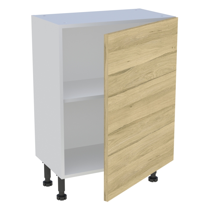 Meuble bas cuisine 1 porte H. 87 cm x L. 60 cm x P. 36,9 cm - Chêne clair