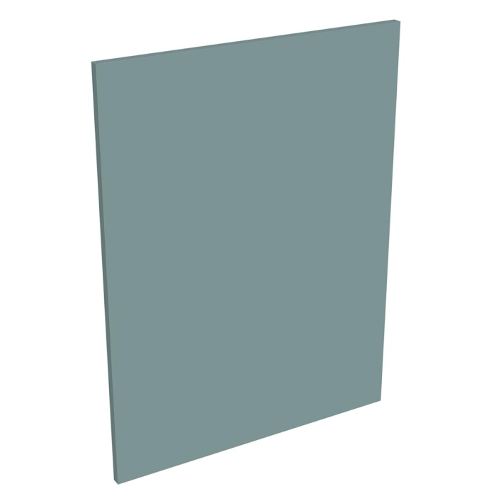 Kit joue de finition meuble bas cuisine VERT OPALE MAT - H. 86.5 cm