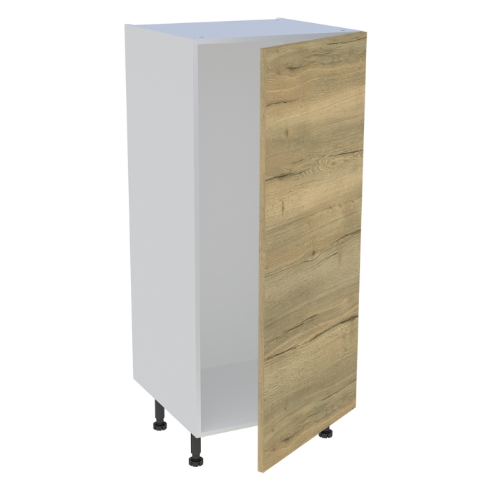 Demi colonne cuisine 1 porte H. 129,6 cm x L. 60 cm - Chêne structuré
