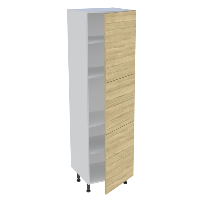 Colonne cuisine 3 portes H. 216,6 cm x L. 60 cm - Chêne clair