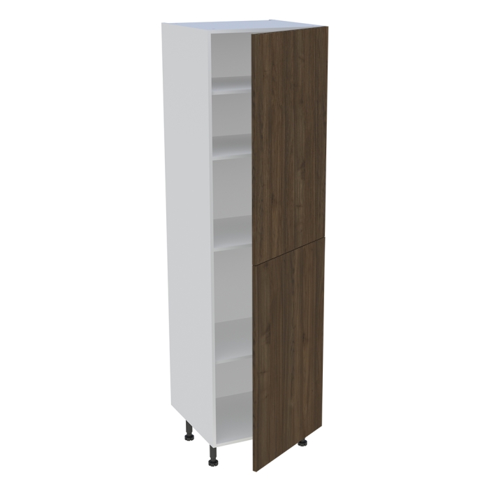 Colonne cuisine 2 portes H. 216,6 cm x L. 60 cm - C2P601 - Noyer foncé
