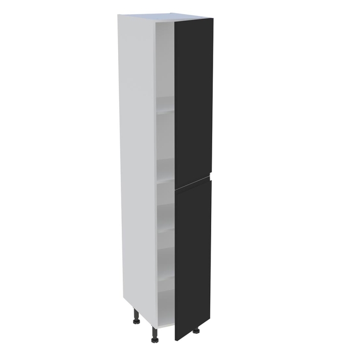 Colonne cuisine 2 portes H. 216,6 cm x L. 40 cm - C2P401 - Noir mat sans poignée