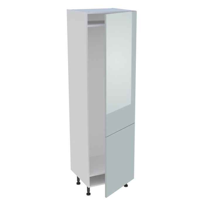 Colonne cuisine 2 portes H. 216,6 cm x L. 60 cm - CFR2P602 - Gris cendre brillant