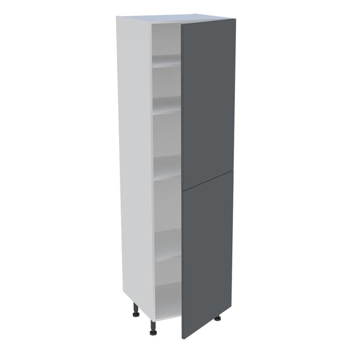 Colonne cuisine 2 portes H. 216,6 cm x L. 60 cm - C2P601 - Gris ardoise mat