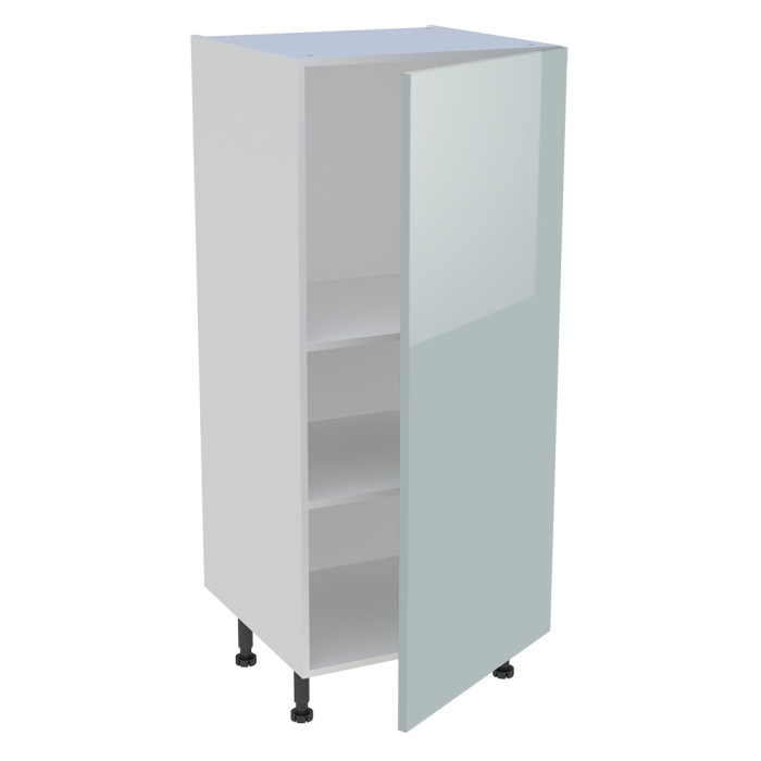 Demi colonne cuisine 1 porte H. 129,6 cm x L. 60 cm - Gris cendre brillant