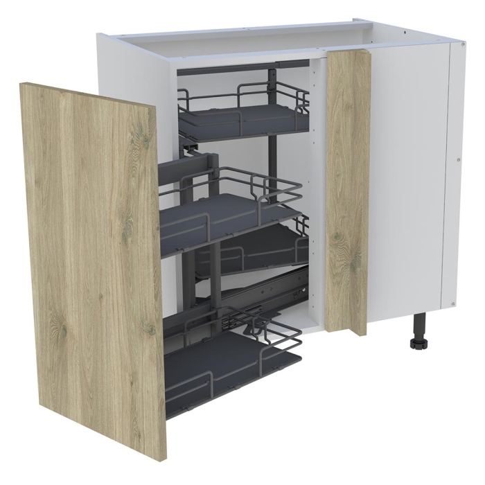 Meuble bas cuisine 1 porte H. 87 cm x L. 80 cm - BSA105MCD - Chêne doré