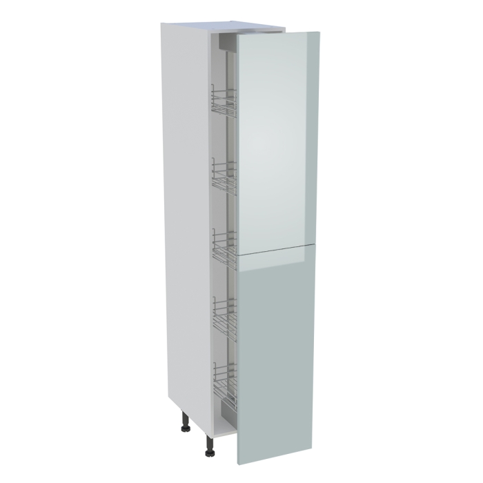 Colonne cuisine 2 portes H. 216,6 cm x L. 40 cm - C2P401EX - Gris cendre brillant