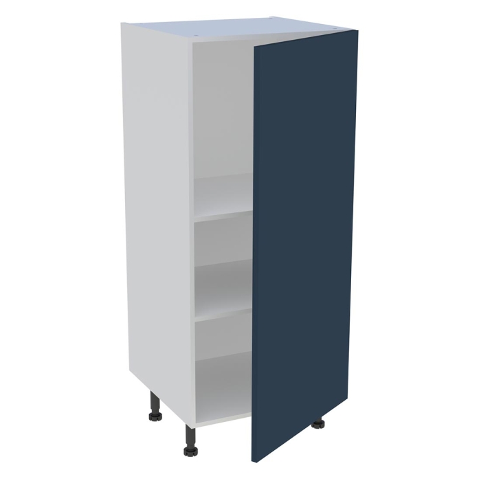 Demi colonne cuisine 1 porte H. 129,6 cm x L. 60 cm - Bleu nuit mat