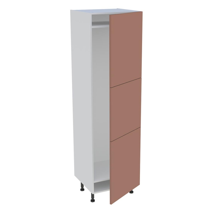 Colonne cuisine 3 portes H. 216,6 cm x L. 60 cm - CFR3P60 - Terracotta mat