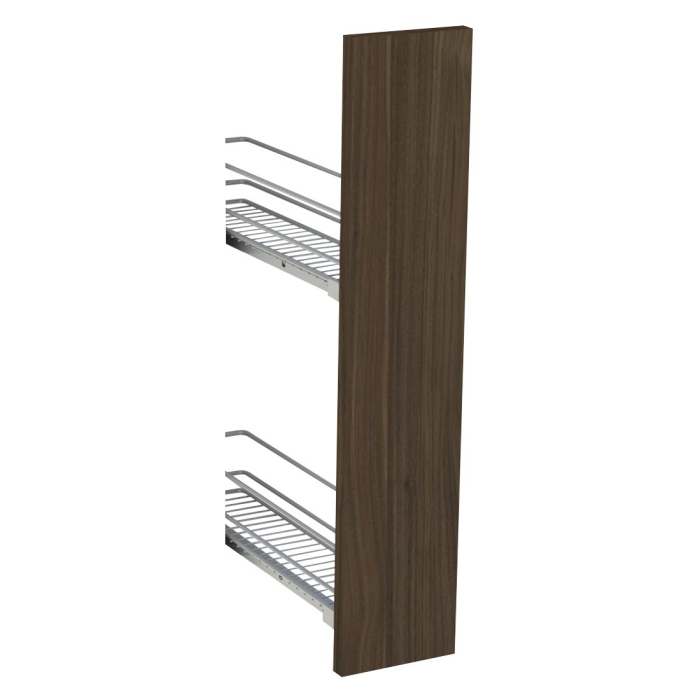 Kit façade meuble cuisine Noyer Foncé 1 porte H. 71,7 cm L. 14,7 cm