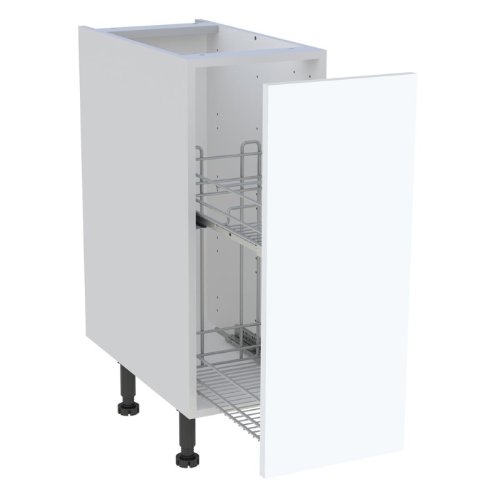Meuble bas cuisine 1 coffre H. 87 cm x L. 30 cm - Blanc mat