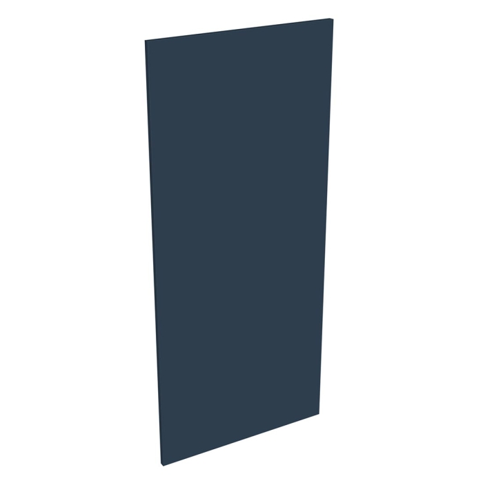 Coté de remplacement demi-colonne cuisine BLEU NUIT mat - H. 129.6 cm