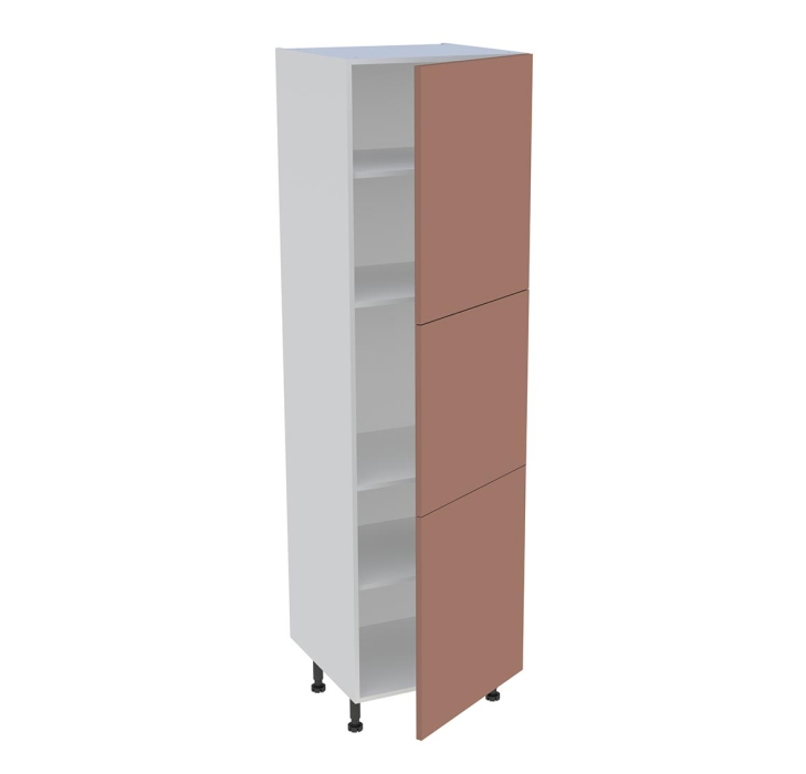 Colonne cuisine 3 portes H. 216,6 cm x L. 60 cm - Terracotta mat