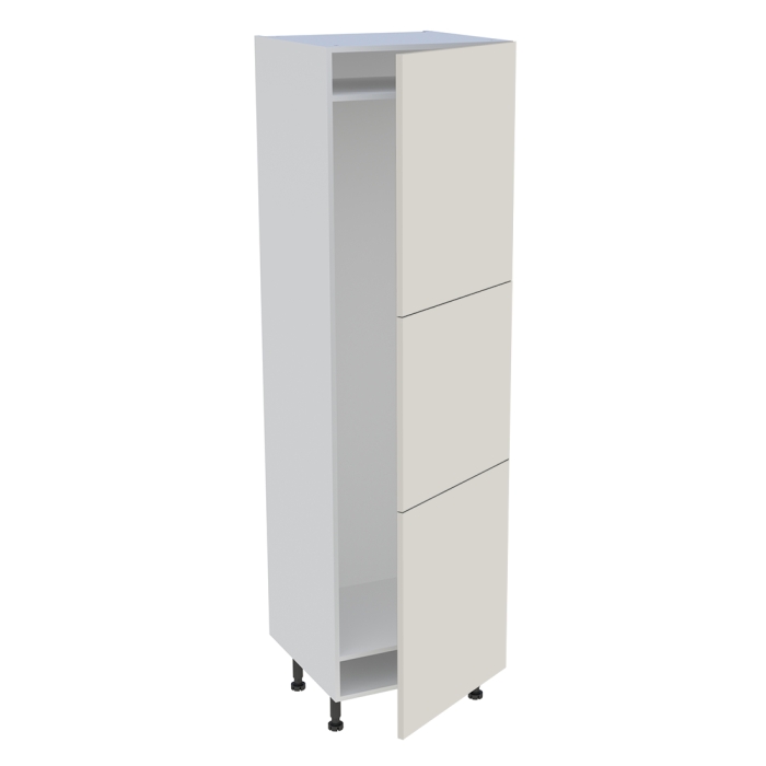 Colonne cuisine 3 portes H. 216,6 cm x L. 60 cm - CFR3P60 - Lin mat
