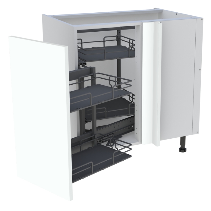 Meuble bas cuisine 1 porte H. 87 cm x L. 80 cm - BSA105MCD - Blanc chaud mat