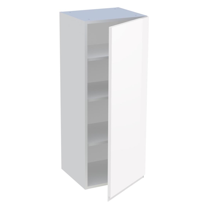 Meuble haut cuisine 1 porte H. 100,8 cm x L. 40 cm - Blanc brillant sans poignée