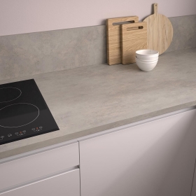 Plan de travail sur mesure stratifié Minéral Clair