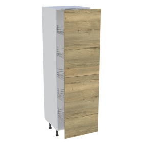 Colonne cuisine 2 portes H.216,6 cm x L. 60 cm - C2P601EX - Chêne structuré