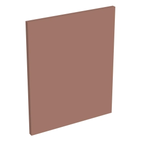 Coté de remplacement meuble haut cuisine sur hotte TERRACOTTA MAT - H. 43.2 cm
