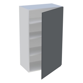 Meuble haut cuisine 1 porte H.100,8 cm x L. 60 cm - Gris ardoise mat sans poignee