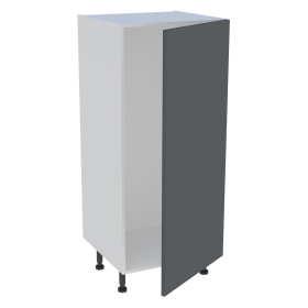 Demi-colonne cuisine pour réfrigérateur avec 1 porte H.129,6 cm x L. 60 cm - Gris Ardoise Mat