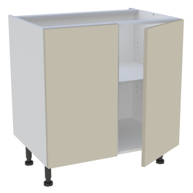 Meuble bas cuisine 2 portes H. 87 cm x L. 80 cm - Beige mat