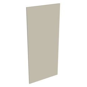 Coté de remplacement demi-colonne cuisine Beige Mat - H. 129.6 cm