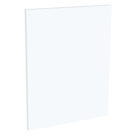 Kit façade 1 porte lave-vaisselle semi-intégrable  Blanc Mat 1 porte H. 57,3 cm L. 44,7 cm