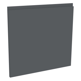 Kit façade 1 porte lave-vaisselle semi-intégrable Gris Ardoise Mat Sans Poignée 1 porte H. 57,3 cm L. 59,7 cm