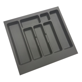 Range couvert gris anthracite pour tiroir - L. 40 cm