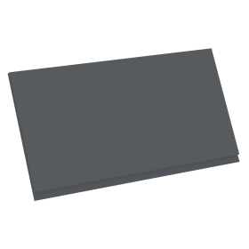 Kit façade meuble cuisine Gris Ardoise Mat Sans Poignée 1 porte H. 42,9 cm L. 79,7 cm