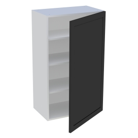 Meuble haut cuisine 1 porte H.100,8 cm x L. 60 cm - Noir cadre