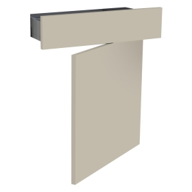 Kit façade meuble cuisine Beige Mat 1 porte, 1 tiroir H. 71,7 cm L. 59,7 cm