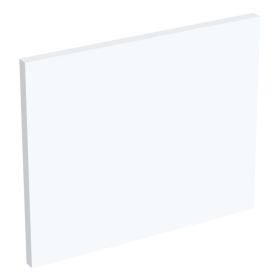 Coté de remplacement meuble haut cuisine faible hauteur BLANC MAT - H. 28.8 cm