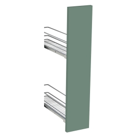 Kit façade meuble cuisine Vert Sauge Mat 1 porte H. 71,7 cm L. 14,7 cm